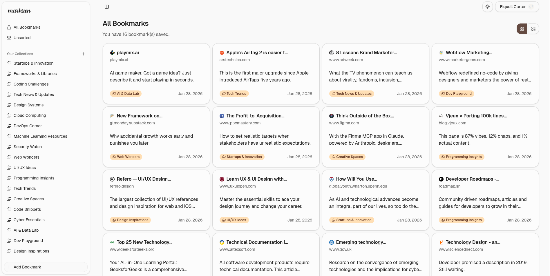 Light dashboard screenshot